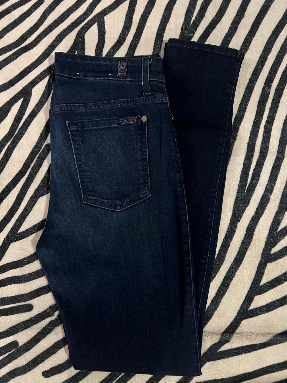 7 For All Mankind Dark Indigo Skinny Jeans
